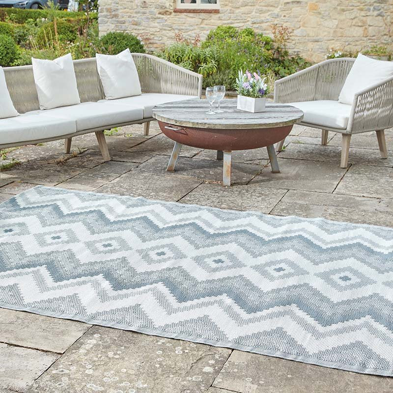 Smart Garden Alfresco Mats ZigZig Slate - 180x240cm