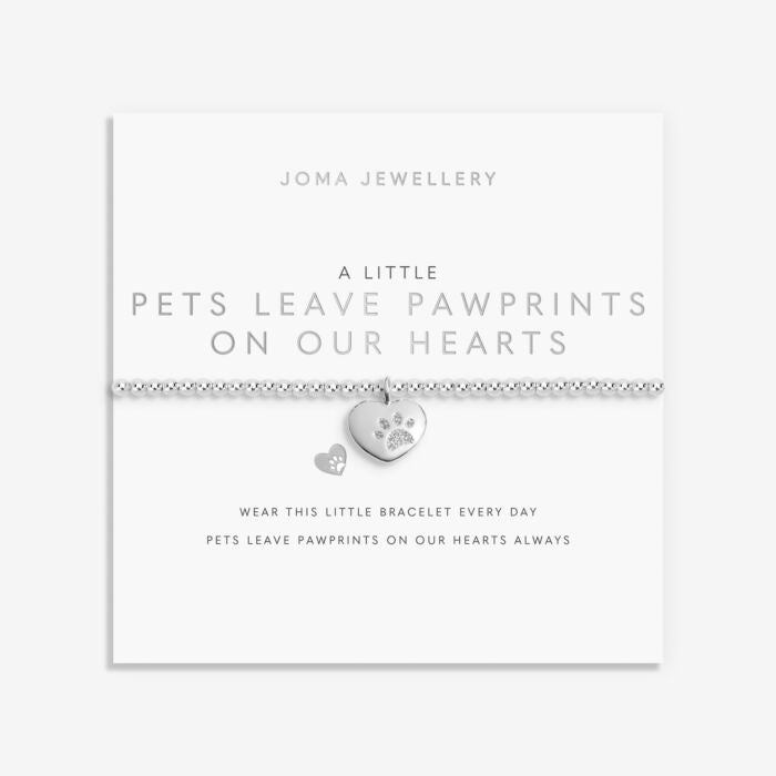 Joma Jewellery A Little 'Pets Leave Pawprints On Our Hearts' Bracelet