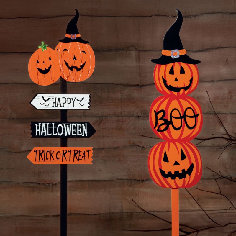 Smart Garden Halloween Sign Stakes Single Assorted