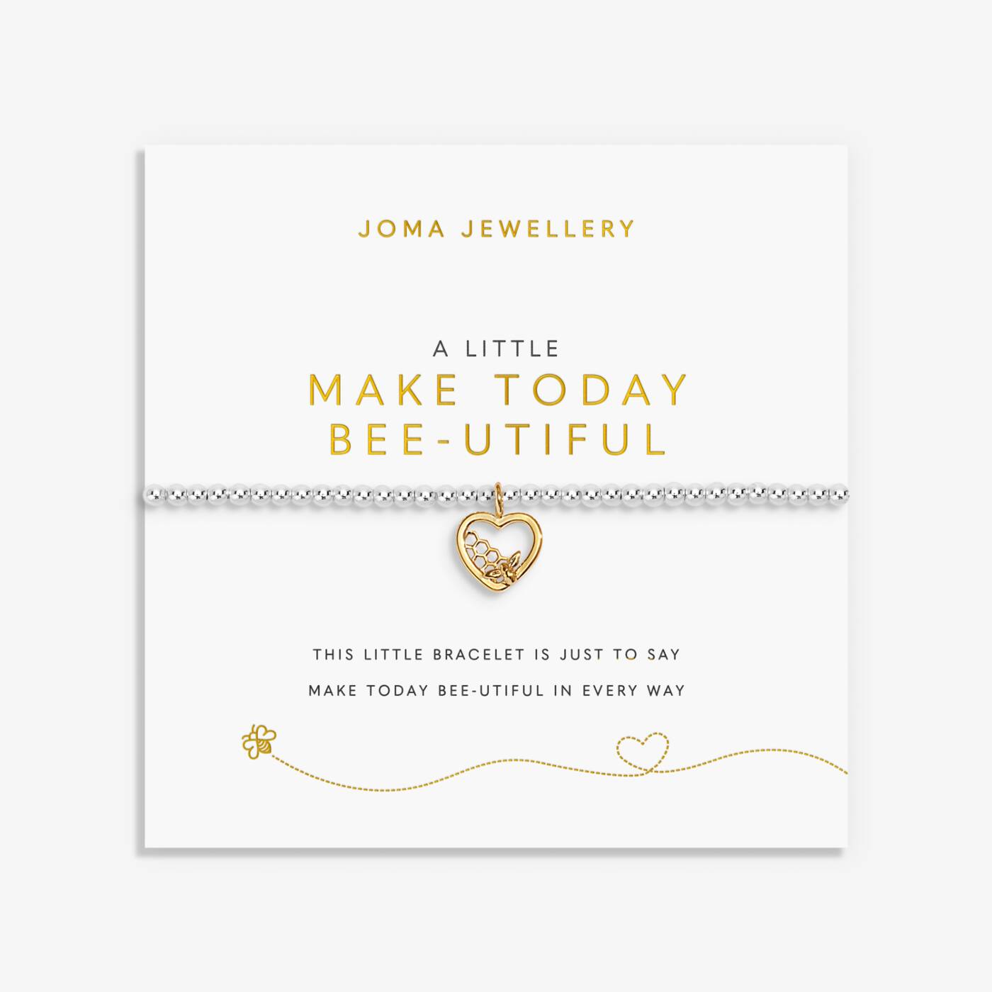 Joma Jewellery A Little 'Make Today Bee-Utiful' Bracelet
