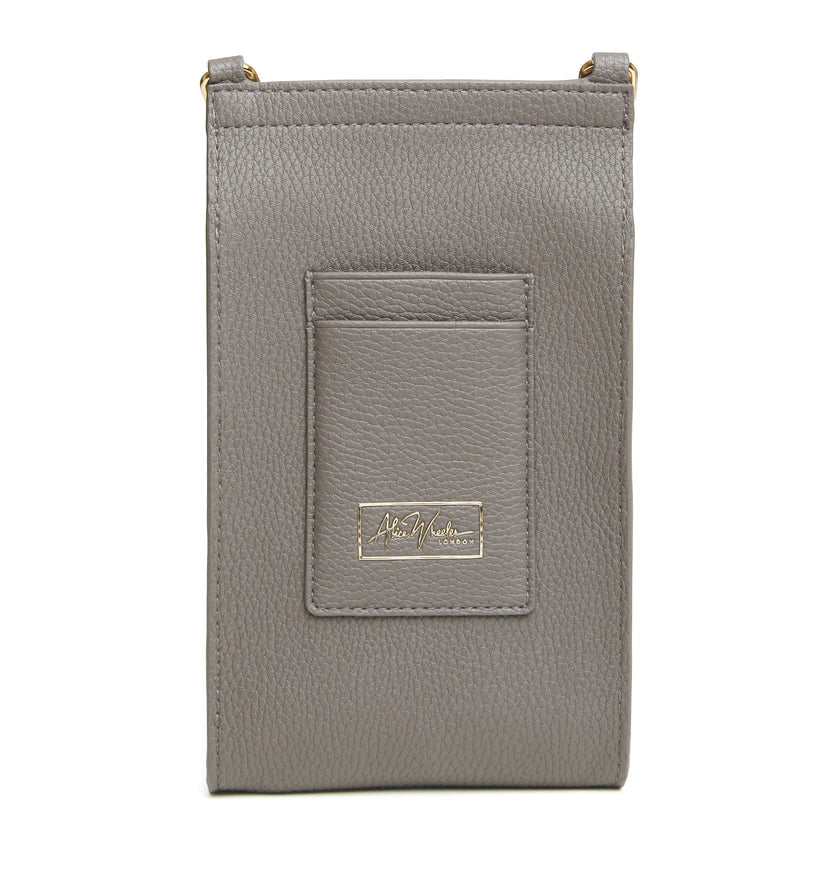 Alice Wheeler Mini Bloomsbury Shoulder Bag Slate