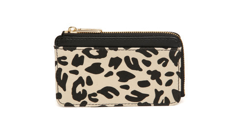 Alice Wheeler London Leopard Bath Coin Card Purse