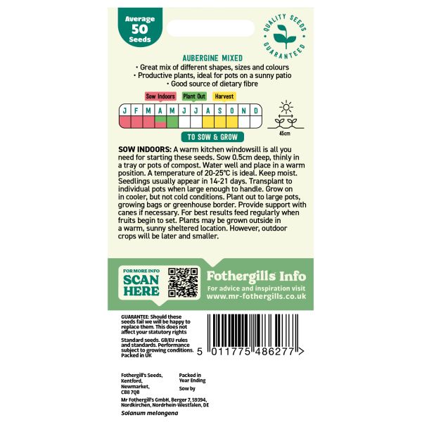 Mr Fothergills Aubergine Mix