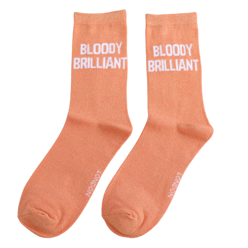 Miss Sparrow Glitter Statement Socks Bloody Brilliant