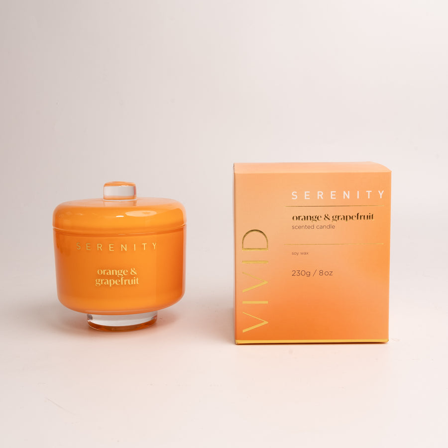 Vivid Serenity Candle Orange & Grapefruit 230g
