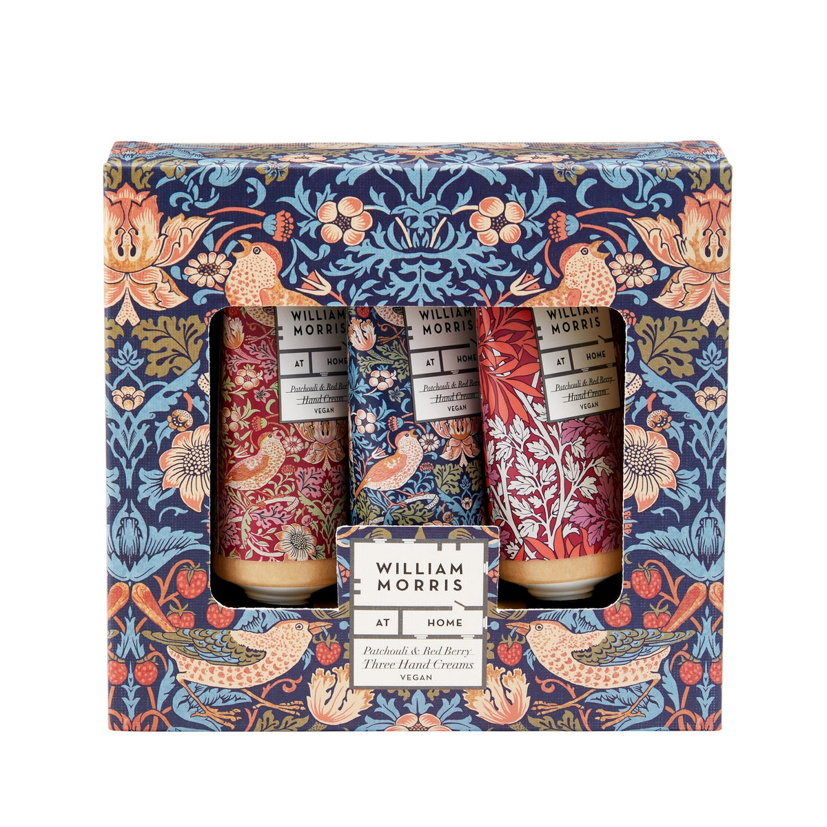 William Morris Strawberry Thief Patchouli & Red Berry Three Hand Creams