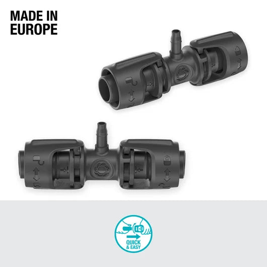 Gardena T-Joint 1/2" - 3/16" 5pk