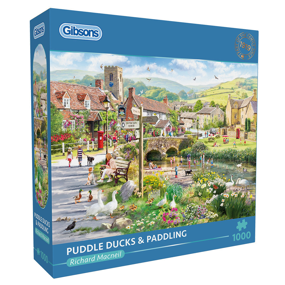 Gibsons Puddle Ducks & Paddling 1000 Piece Jigsaw Puzzle