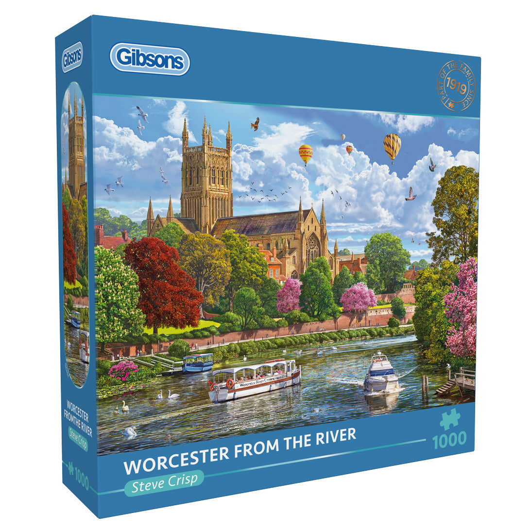 Gibsons Worcester from the River 1000 Piece Jigsaw Puzzle