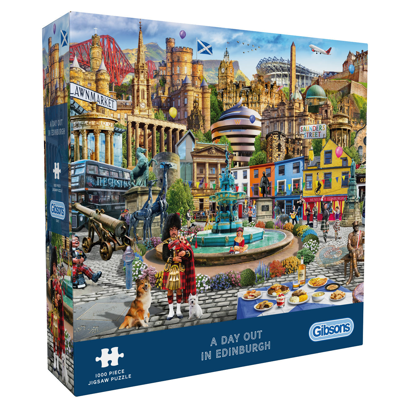 Gibsons A Day Out in Edinburgh 1000 Piece Jigsaw Puzzle