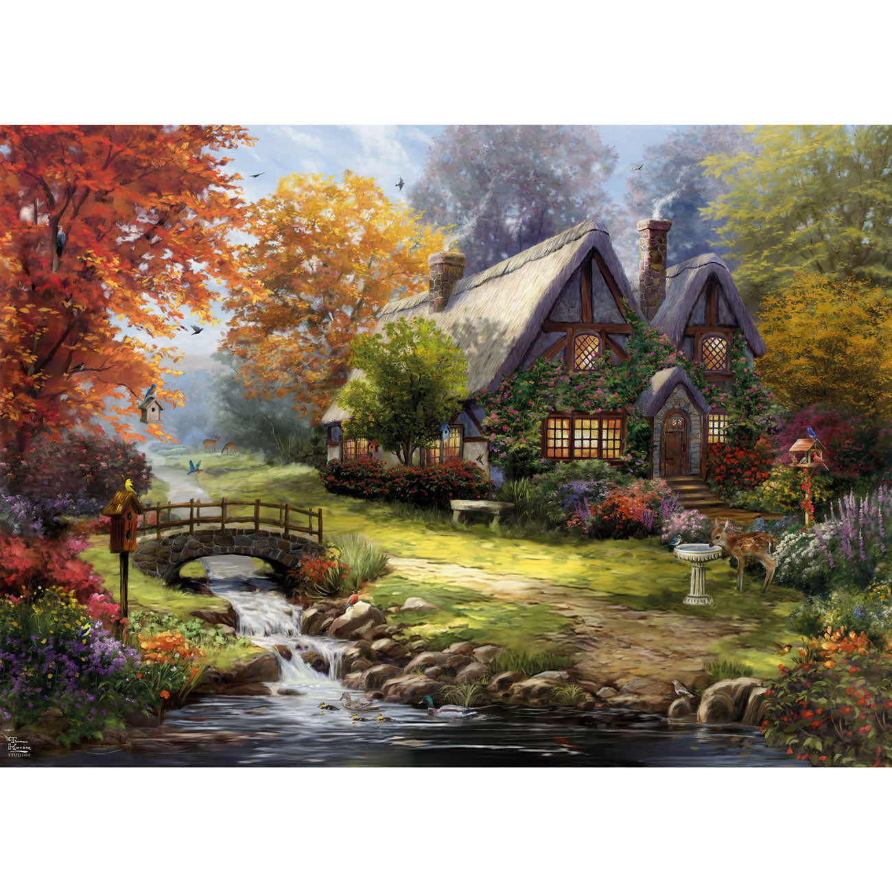 Gibsons Birdsong Cottage 1000 Piece Jigsaw Puzzle