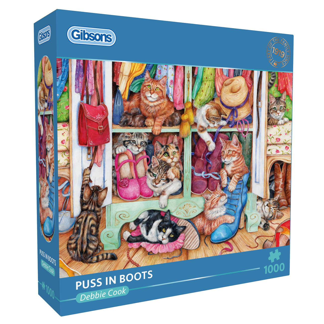 Gibsons Puss in Boots 1000 Piece Jigsaw Puzzle