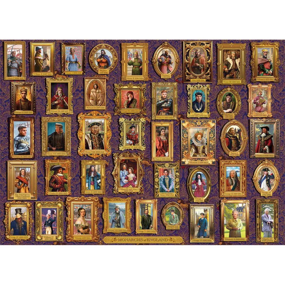 Gibsons Monarchs of England 1000 Piece Jigsaw Puzzle
