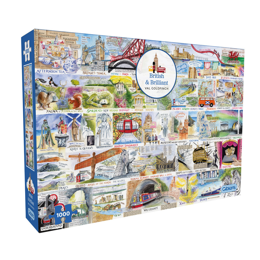 Gibsons British & Brilliant 1000 Piece Jigsaw Puzzle