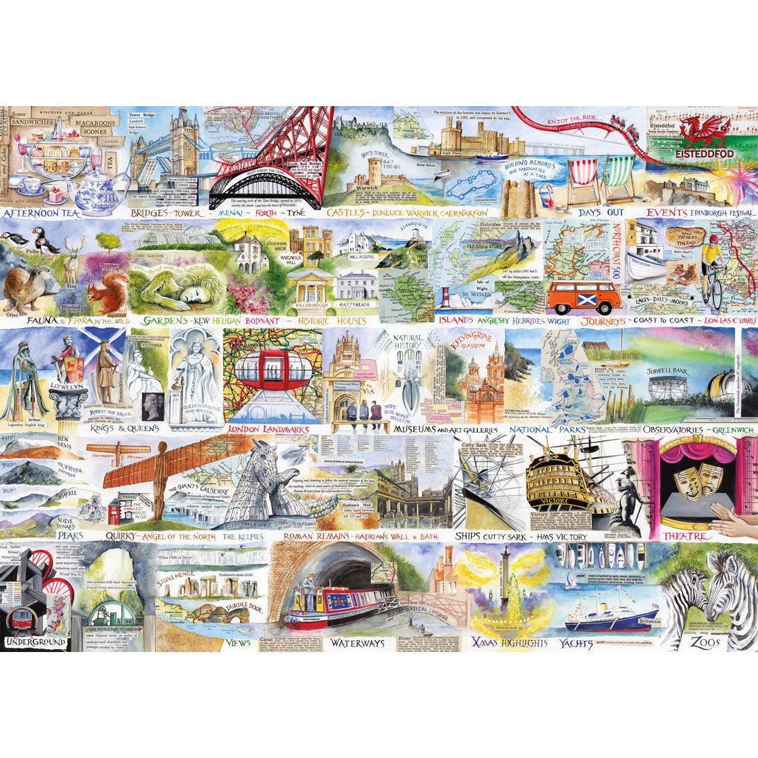 Gibsons British & Brilliant 1000 Piece Jigsaw Puzzle
