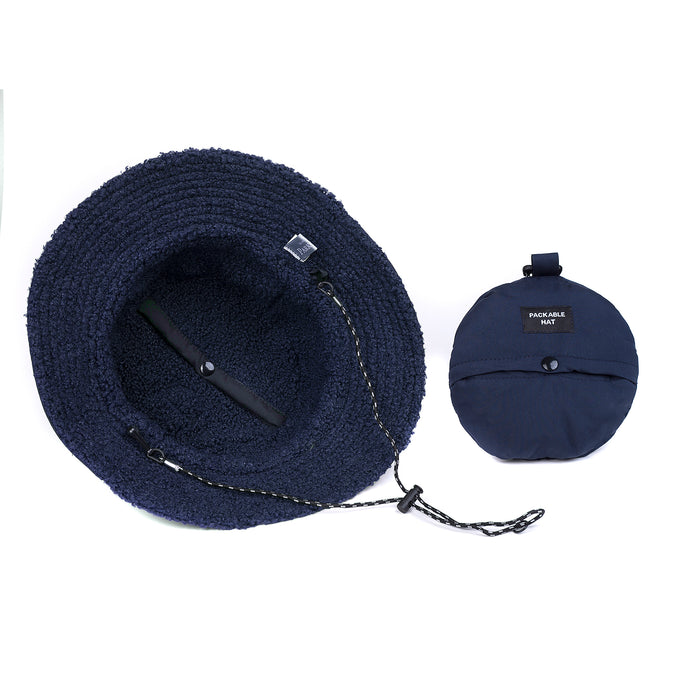 Park Lane Waterproof Packable Bucket Hat Navy