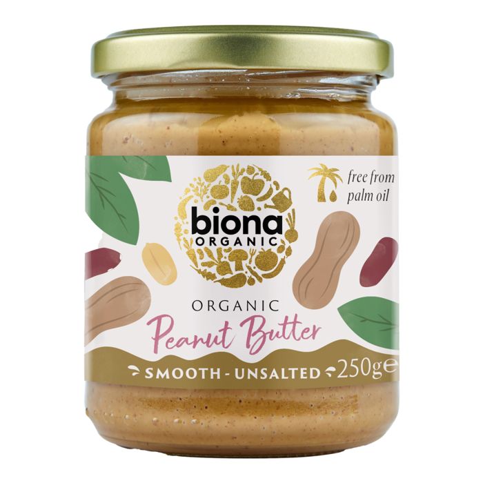 Biona Organic Peanut Butter Smooth 250g