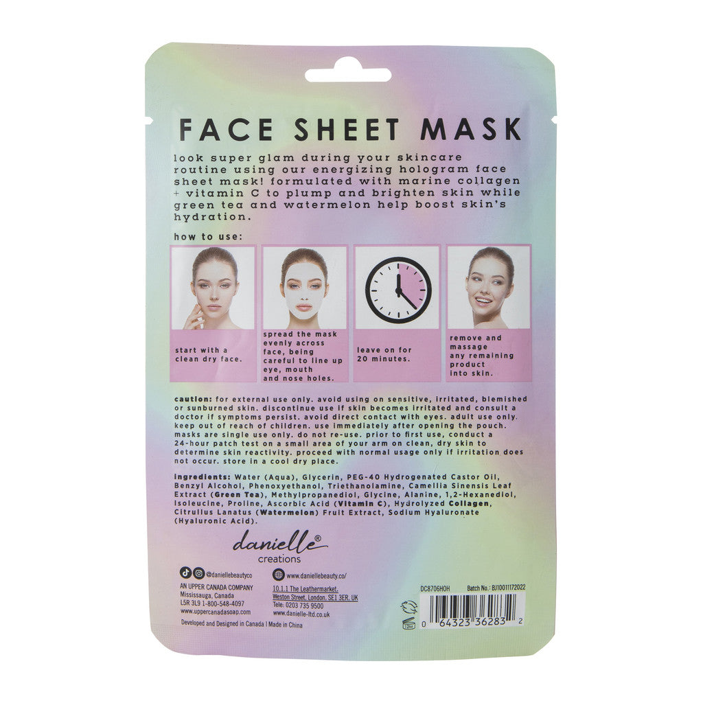 Danielle Creations Hologram Face Mask x 5 Pack