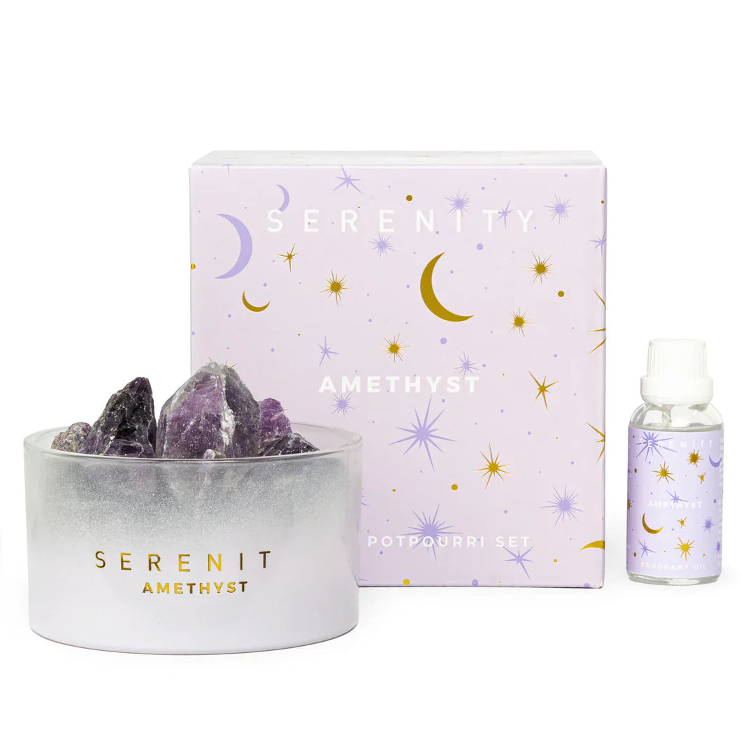 Serenity Crystal Potpourri & Oil De-Stress Amethyst