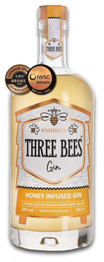 Three Bees Honey Infused Gin 70cl