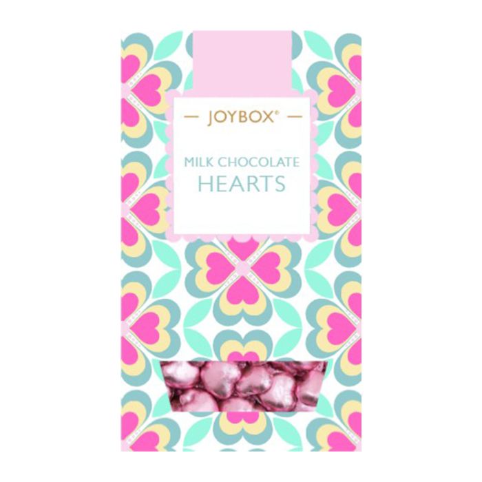 Joybox Milk Chocolate Foiled Hearts Box 100g
