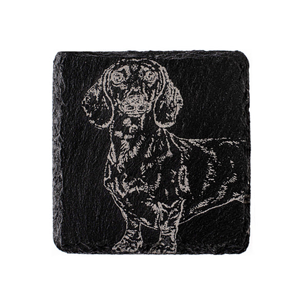 Selbrae House Dachshund Single Slate Coaster