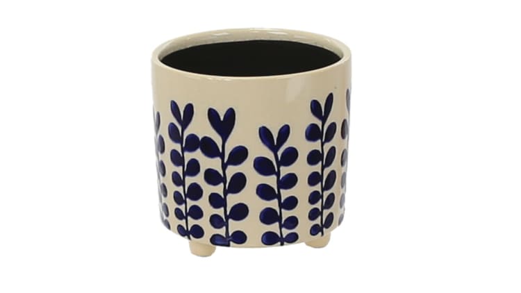 Woodlodge Leaf Indoor Pot Blue