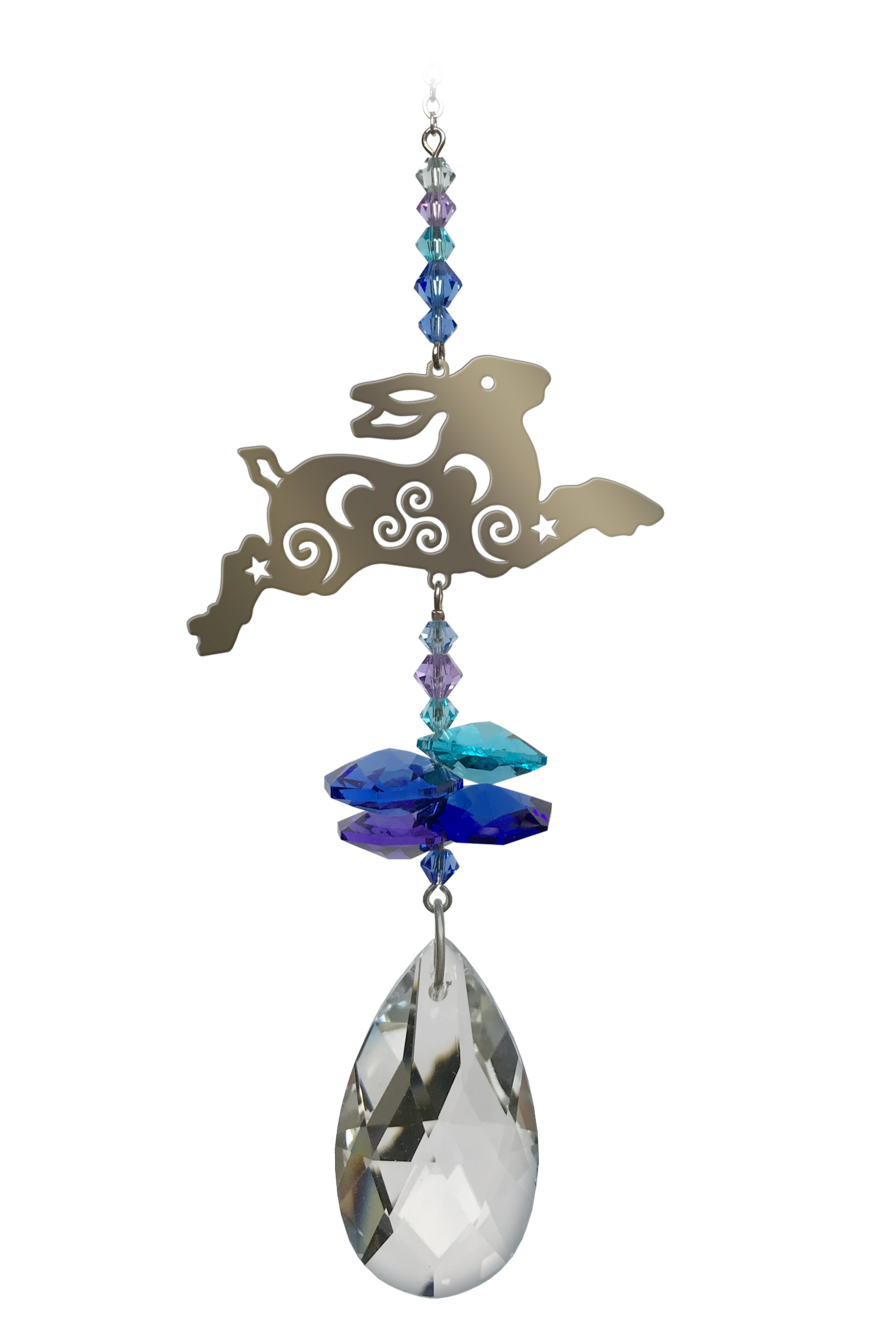 Wild Things Crystal Fantasy Running Hare Moonlight