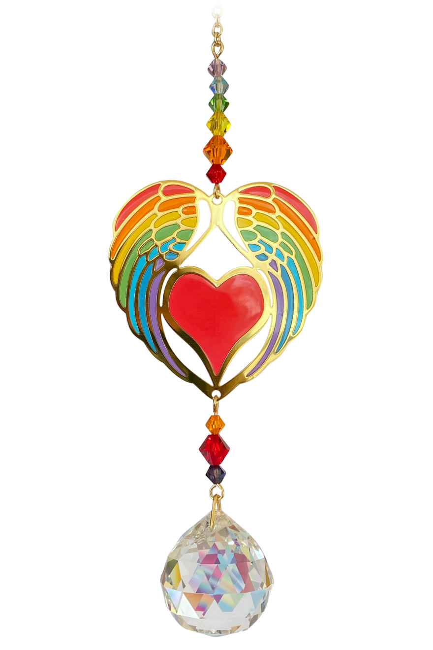 Wild Things Crystal Dreams Angel Wing Heart Rainbow