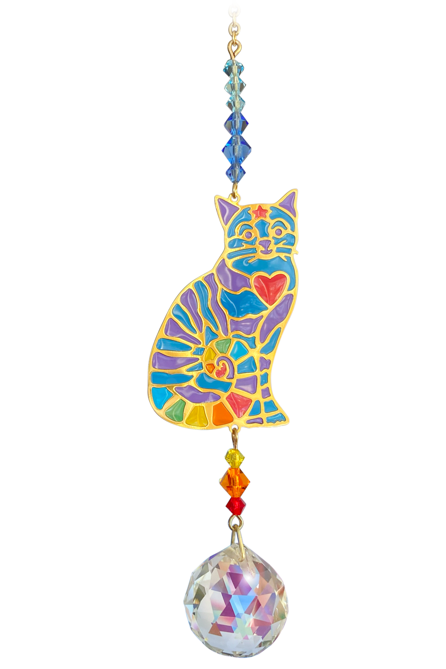 Wild Things Crystal Dreams Cat Heart Rainbow