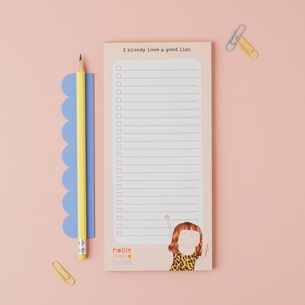 Rosie Made a Thing Bloody Good Listy Jots