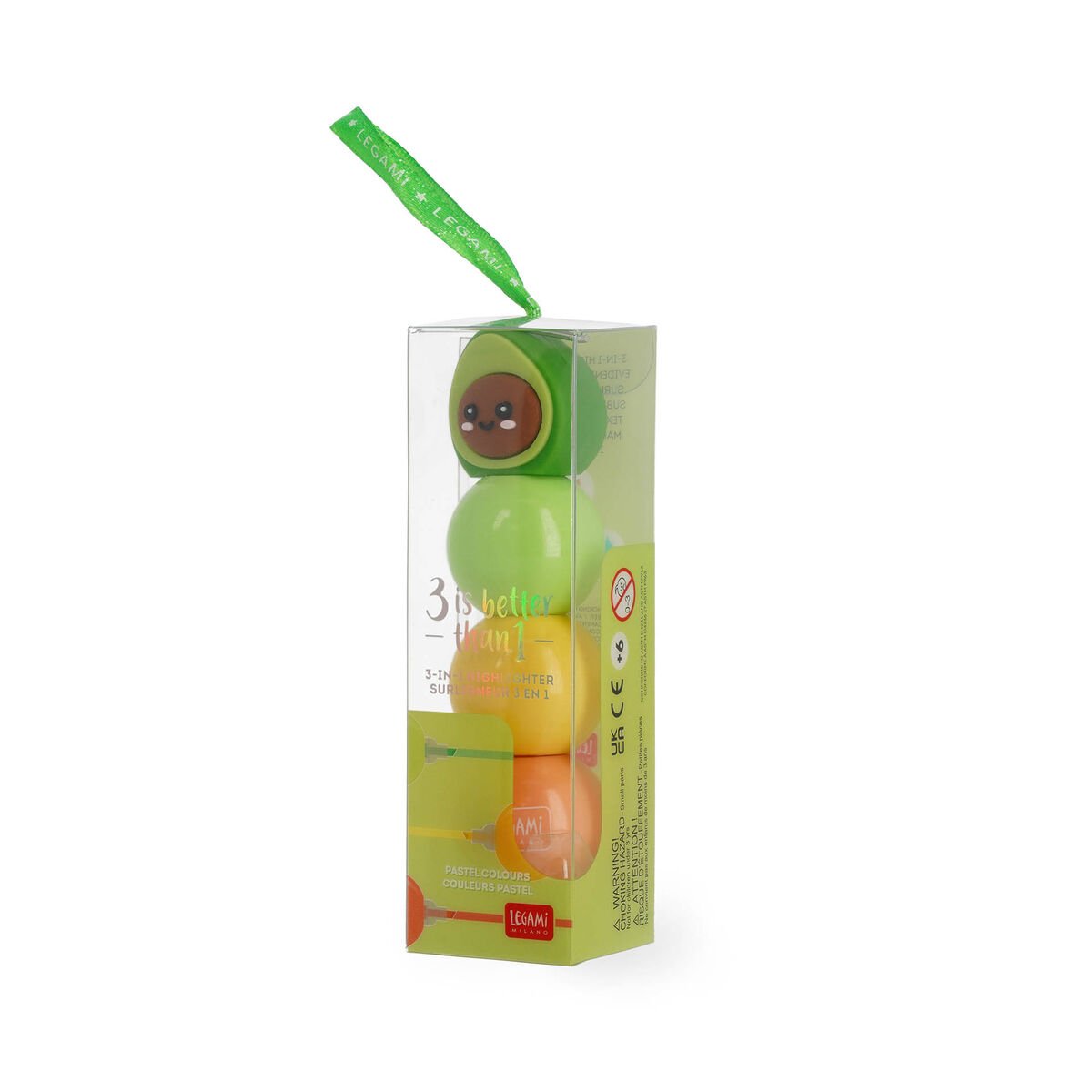 Legami 3-In-1 Highlighter Avocado