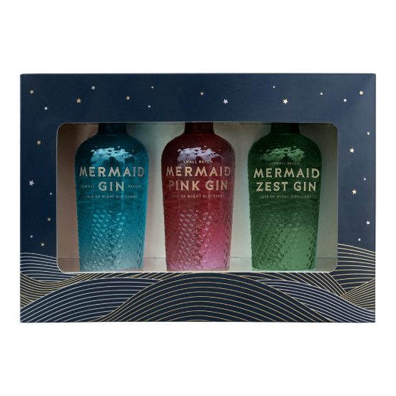 Mermaid Mini Trio All Gin Gift Set 3 x 5cl