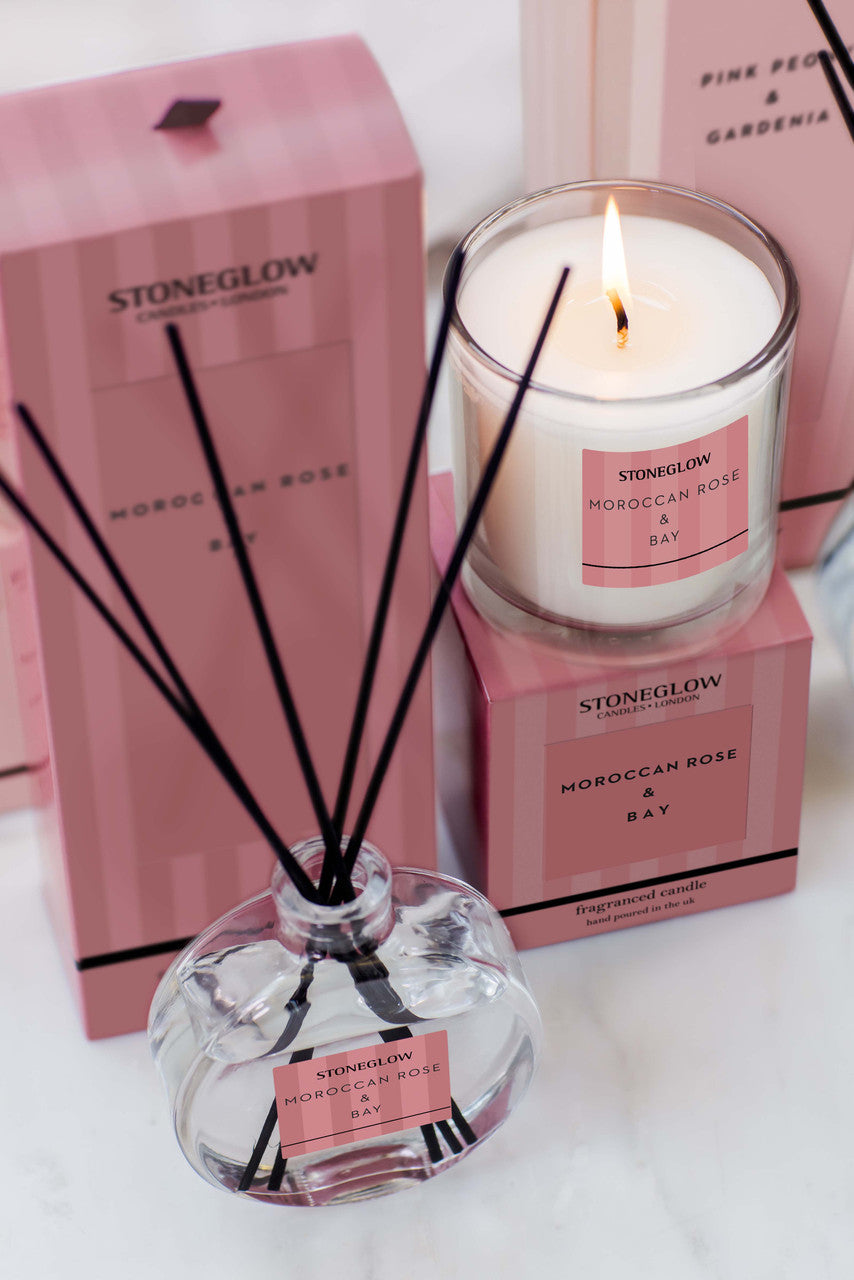 Stoneglow Reed Diffuser Moroccan Rose & Bay 120ml
