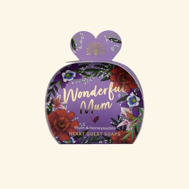 The English Soap Company Occasions Wonderful Mum Heart Guest Soaps