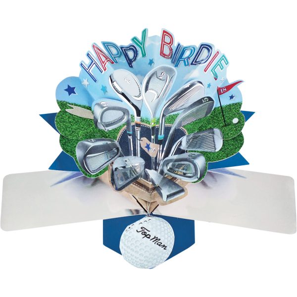 Suki 3D Pop Up Birthday Card – Happy Birthday Golf