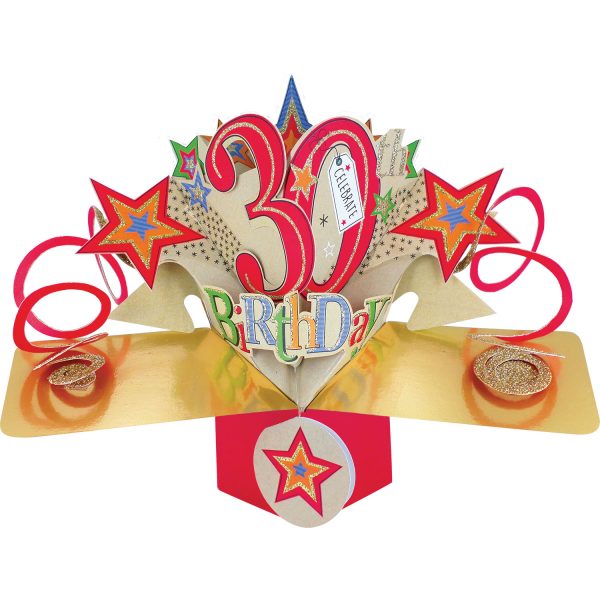 Suki 3D Pop Up Age Card – 30th Birthday