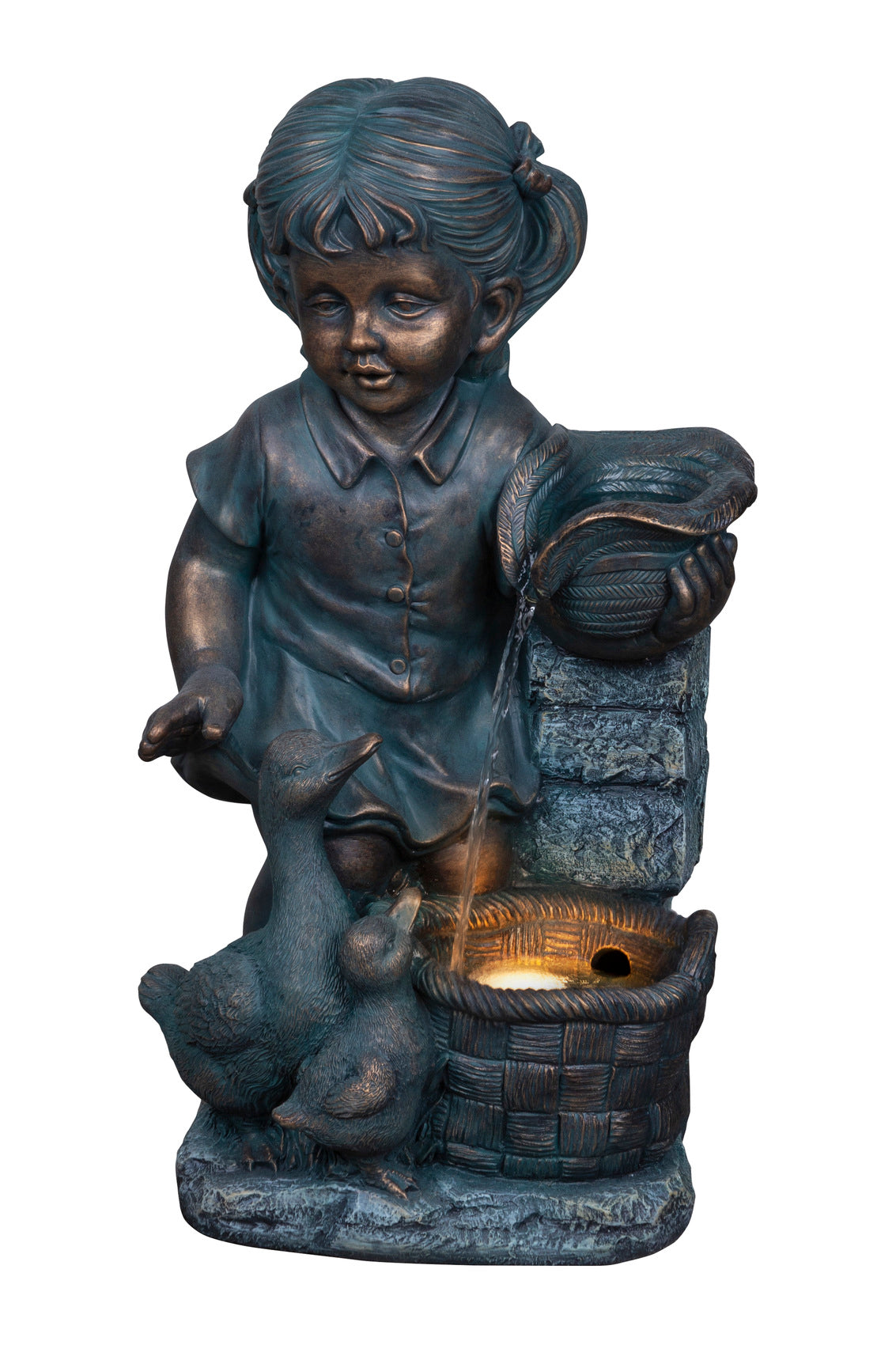 Hamac Solar Girl at Fountain Water Feature