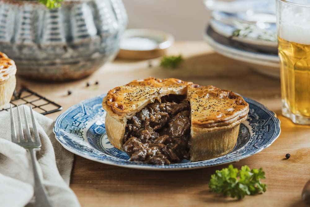 The Original Baker Frozen Peppered Steak & Ale Pie