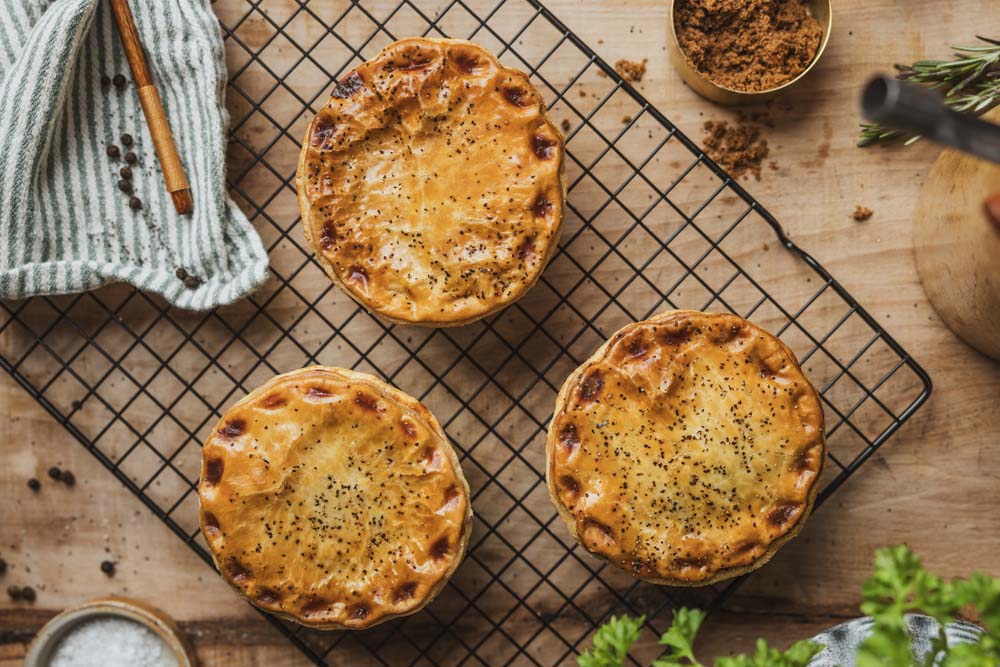 The Original Baker Frozen Peppered Steak & Ale Pie