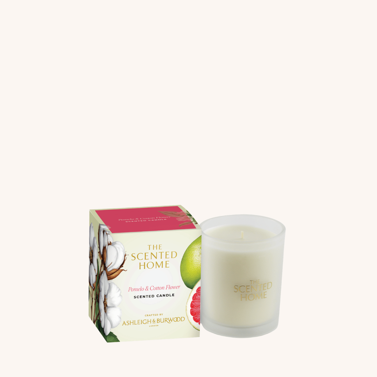 The Scented Home Jar Candle Pomelo & Cotton Flower 170g