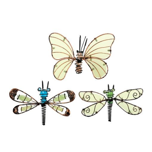 Greenkey Dragonfly Pot Hangers Painted Glass Single