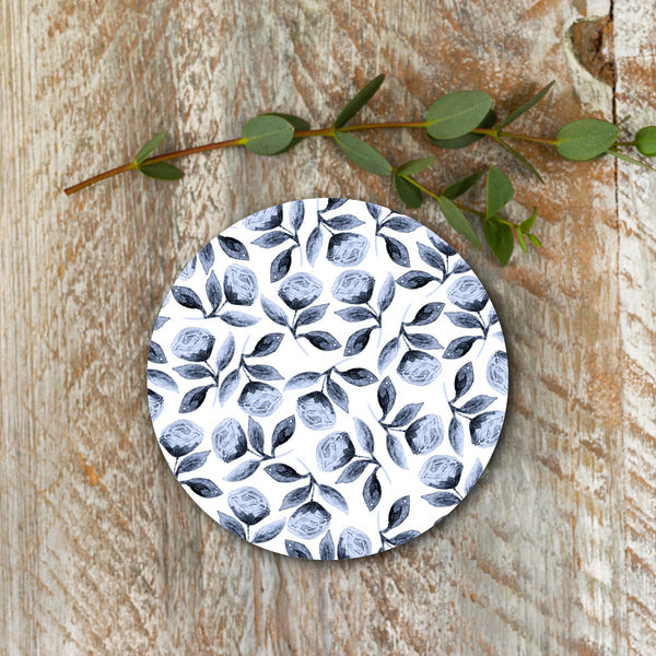 Toasted Crumpet Chateau (Mini Roses) Round Coaster