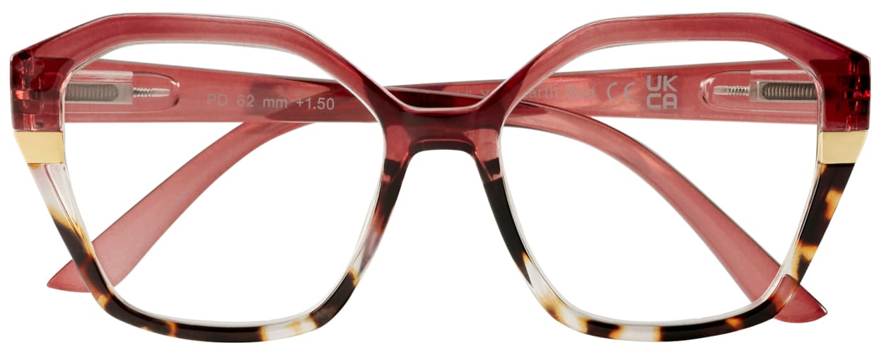 Remaldi York Earth Red Reading Glasses