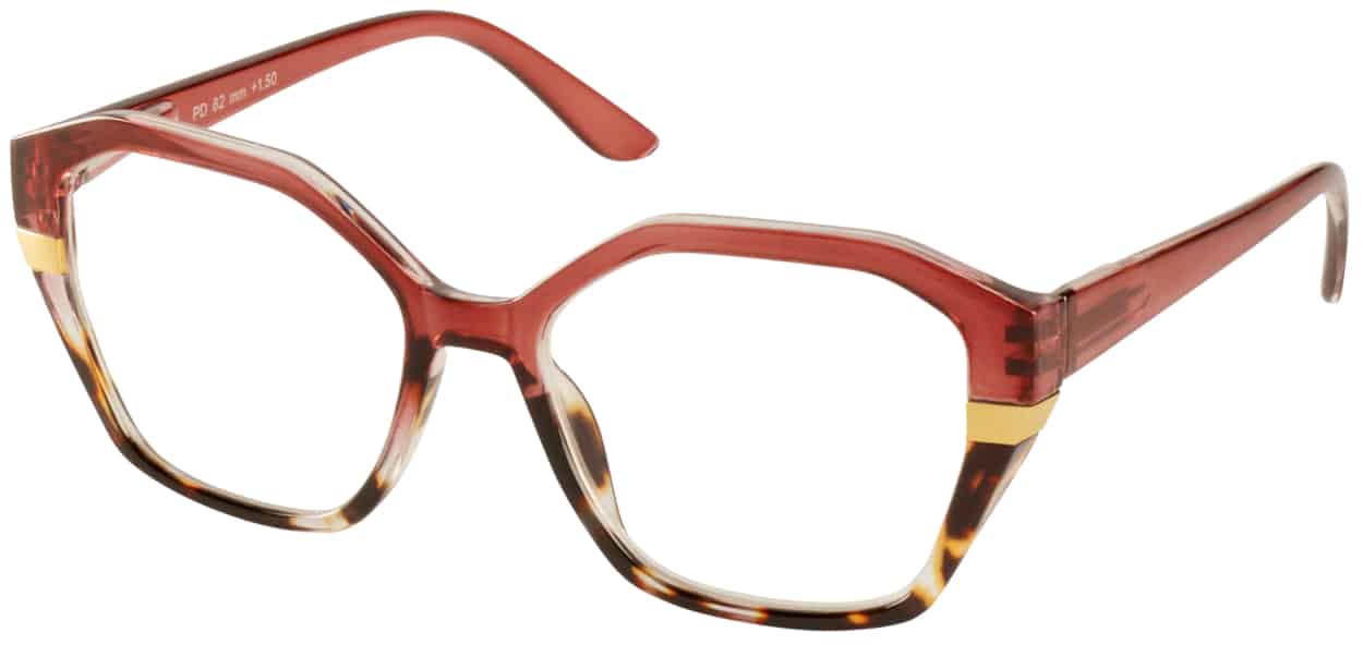 Remaldi York Earth Red Reading Glasses
