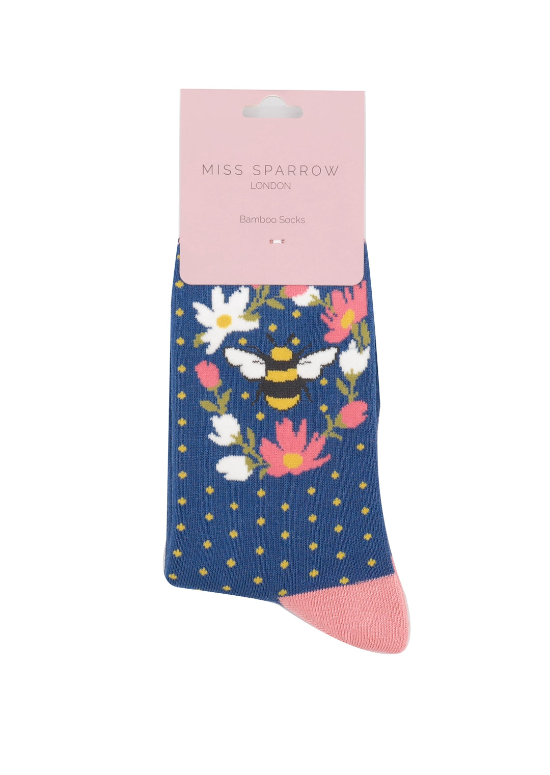 Miss Sparrow Bumble Bee Wreath Navy