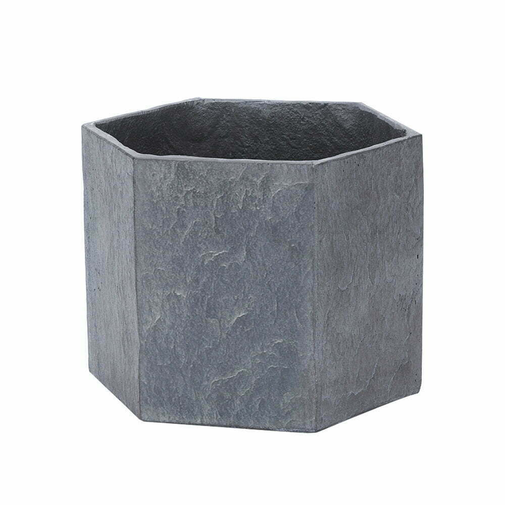 Apta Slate Light Grey Hexagon