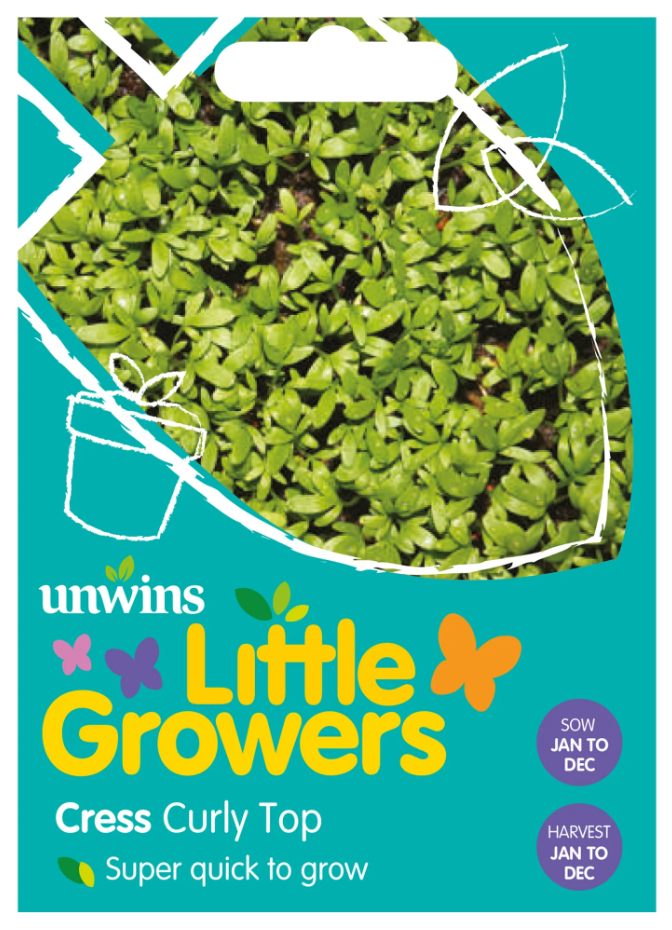 Unwins Little Growers Cress Curly Top