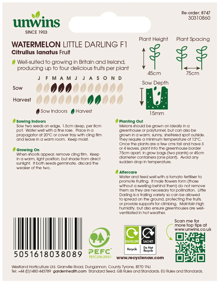 Unwins Watermelon Little Darling F1