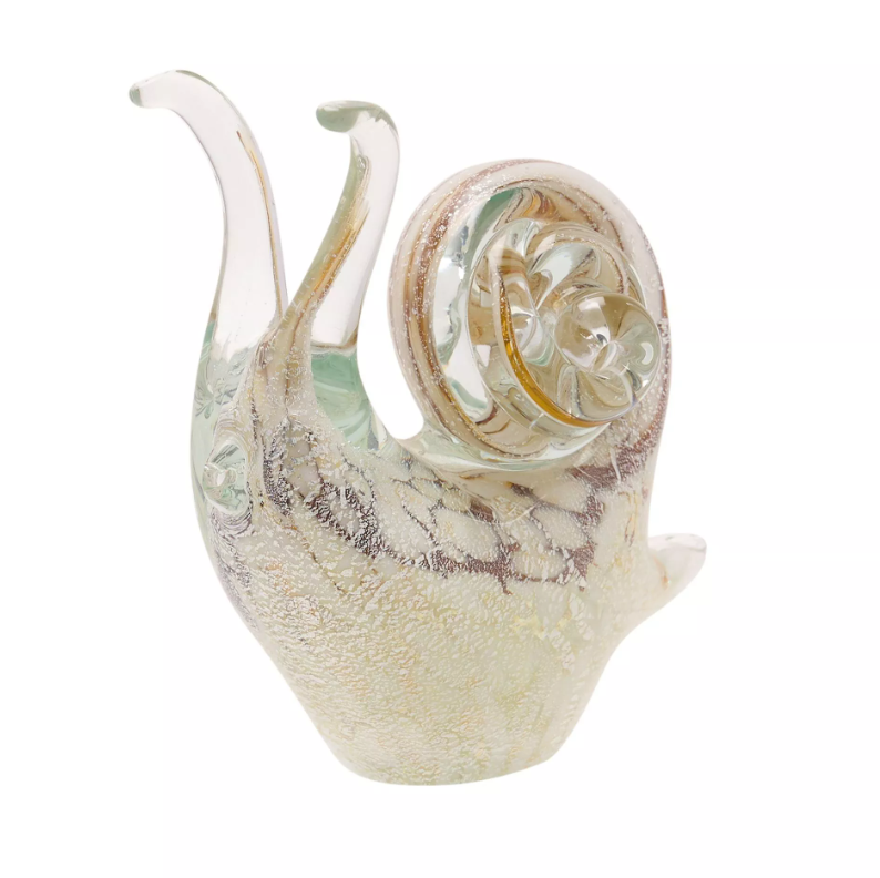 Objets D'art Glass Figurine - Snail